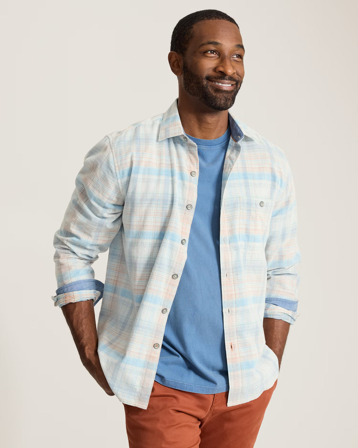 Coastline Cord Truly Check Shirt (ST327832)