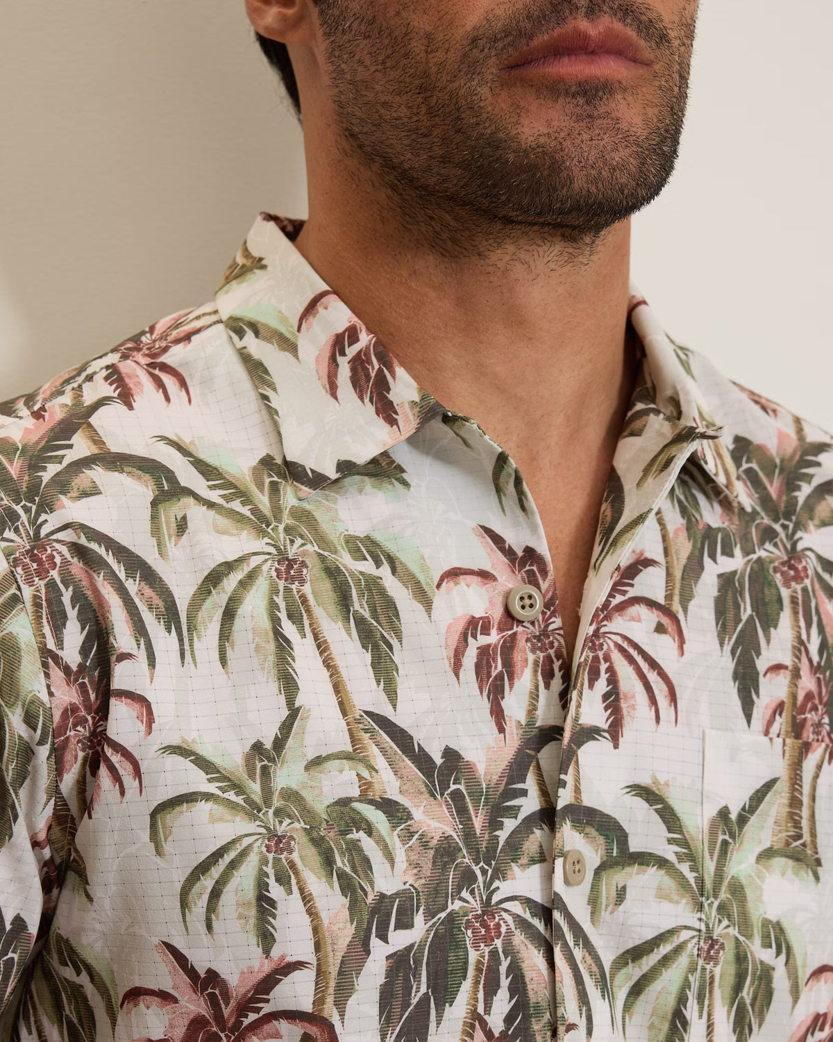 Bahama Coast Ping Palms IslandZone® Camp Shirt (ST327902)