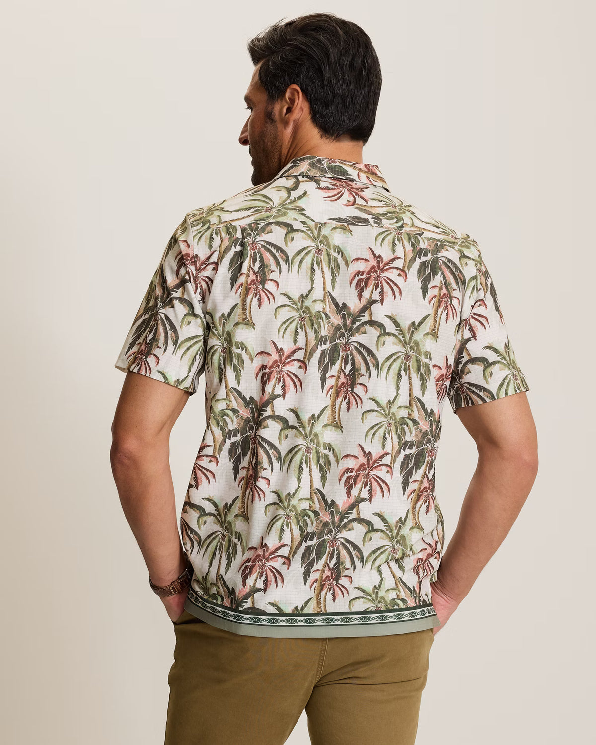 Bahama Coast Ping Palms IslandZone® Camp Shirt (ST327902)