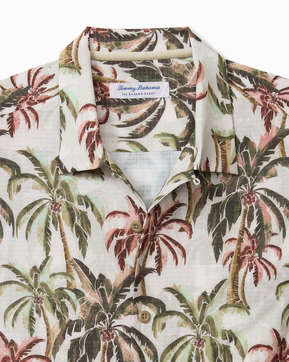 Bahama Coast Ping Palms IslandZone® Camp Shirt (ST327902)