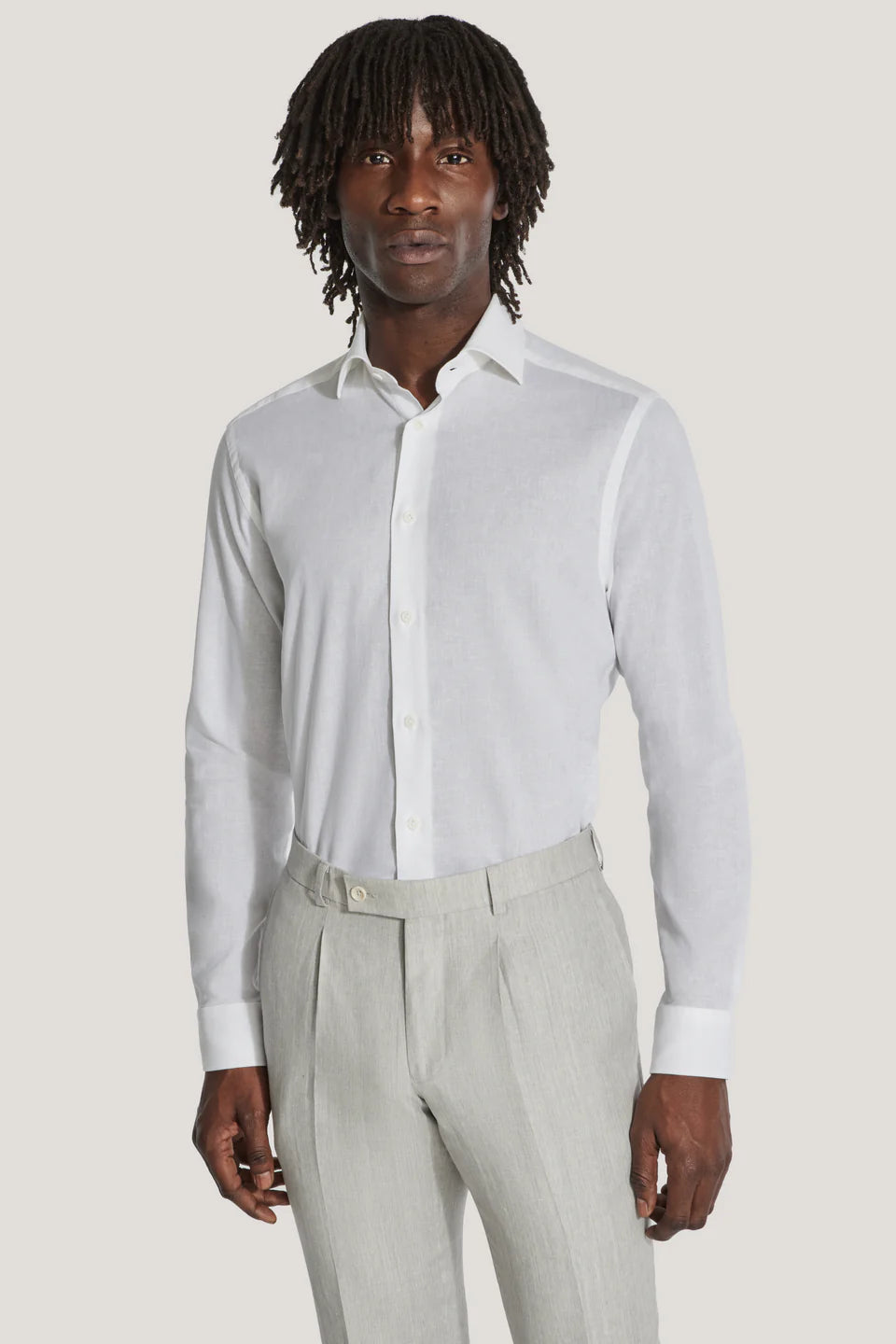 Clandeboye Linen Long Sleeve Shirt