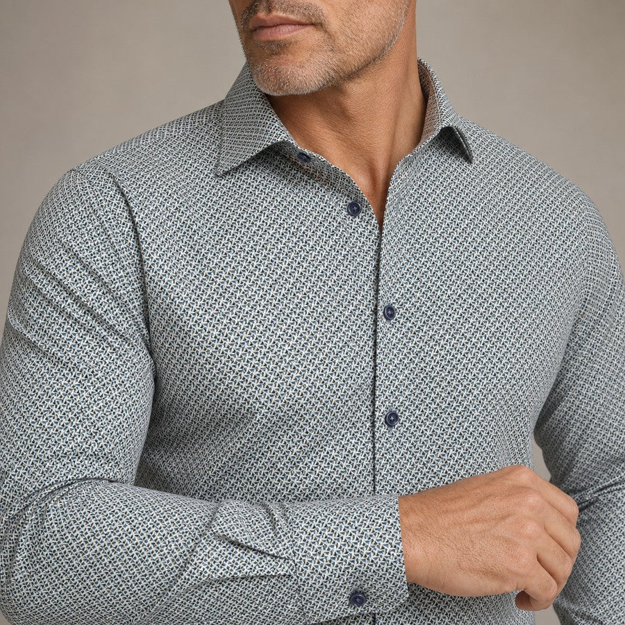Diamond Medallion Sport Shirt (W218)