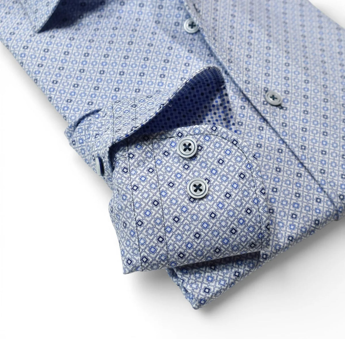 Shade of Blue Diamonds Sport Shirt (W225)