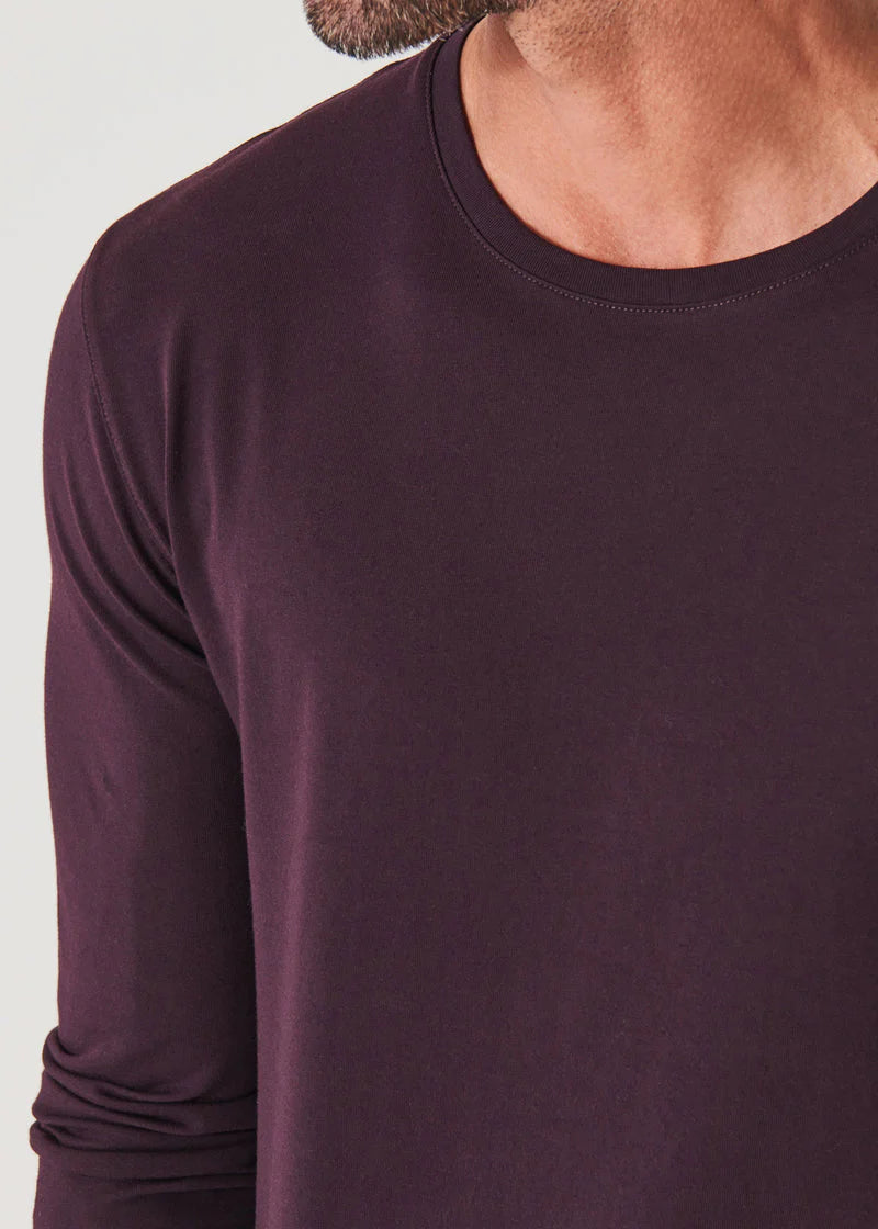 Pima Cotton Stretch Long Sleeve T-Shirt