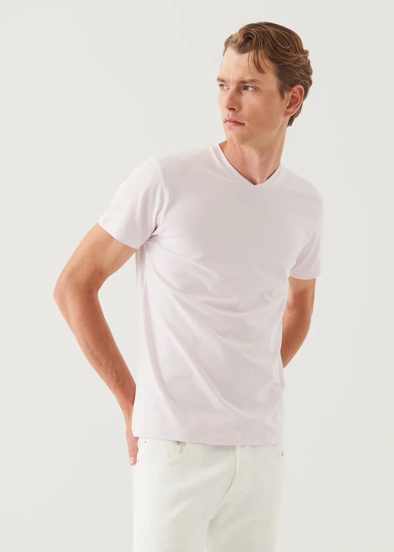 Pima Cotton Stretch V-Neck T-Shirt (99A08VN)