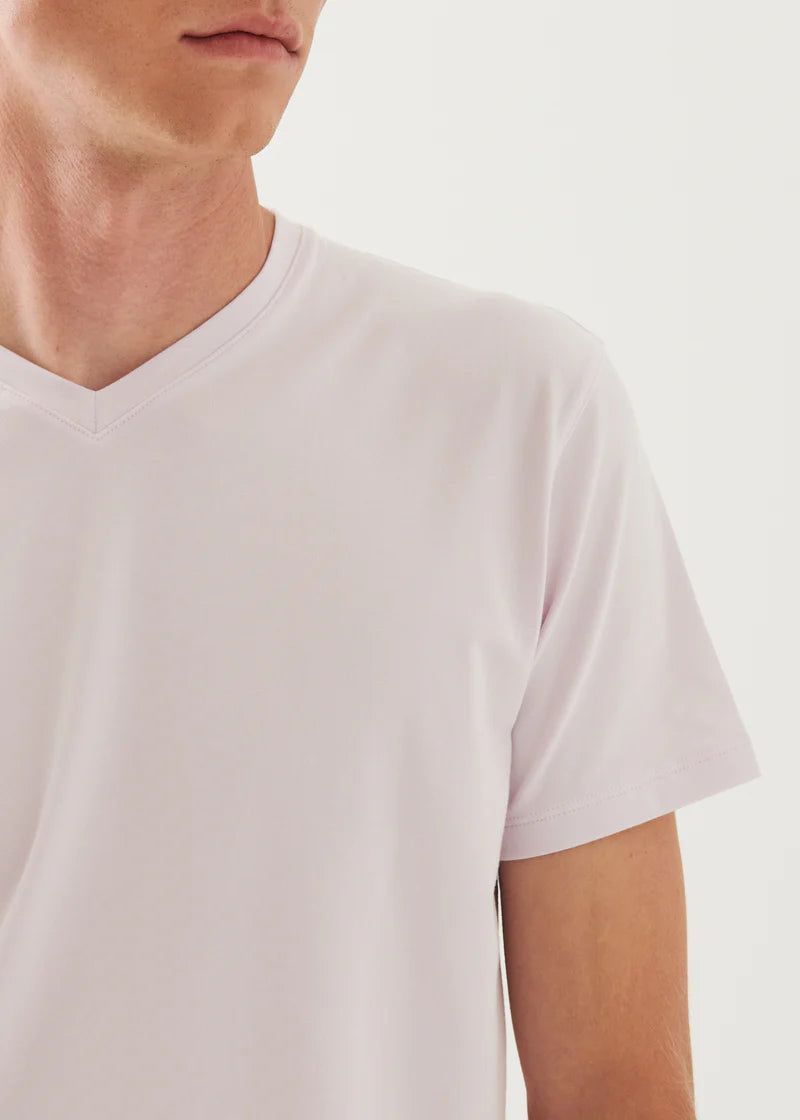 Pima Cotton Stretch V-Neck T-Shirt (99A08VN)