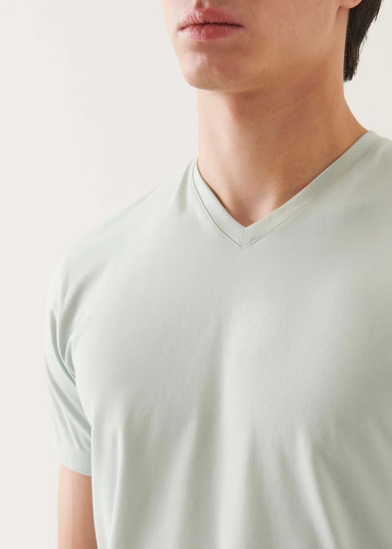 Pima Cotton Stretch V-Neck T-Shirt (99A08VN)