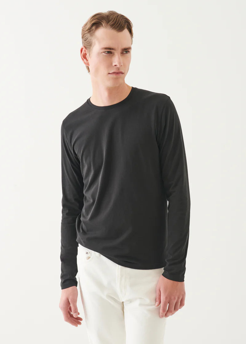 Pima Cotton Stretch Long Sleeve T-Shirt