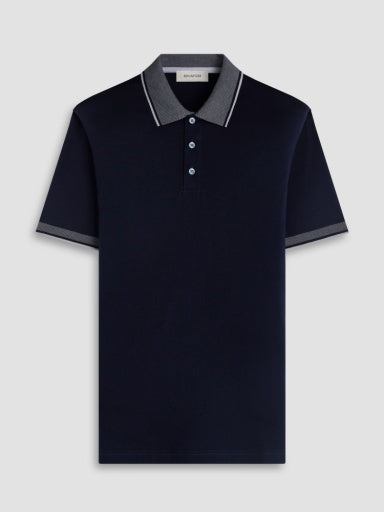 Solid Pima Three-Button Polo (JF2050F12)