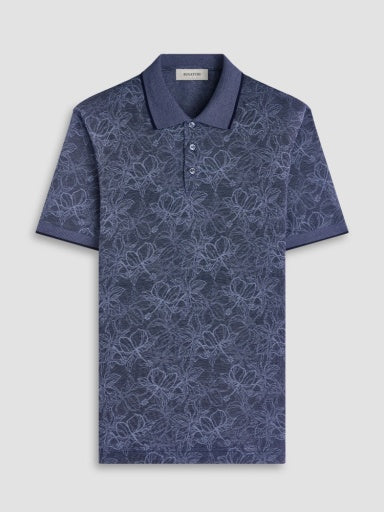 Performance Floral Three-Button Polo (JF2007F17)