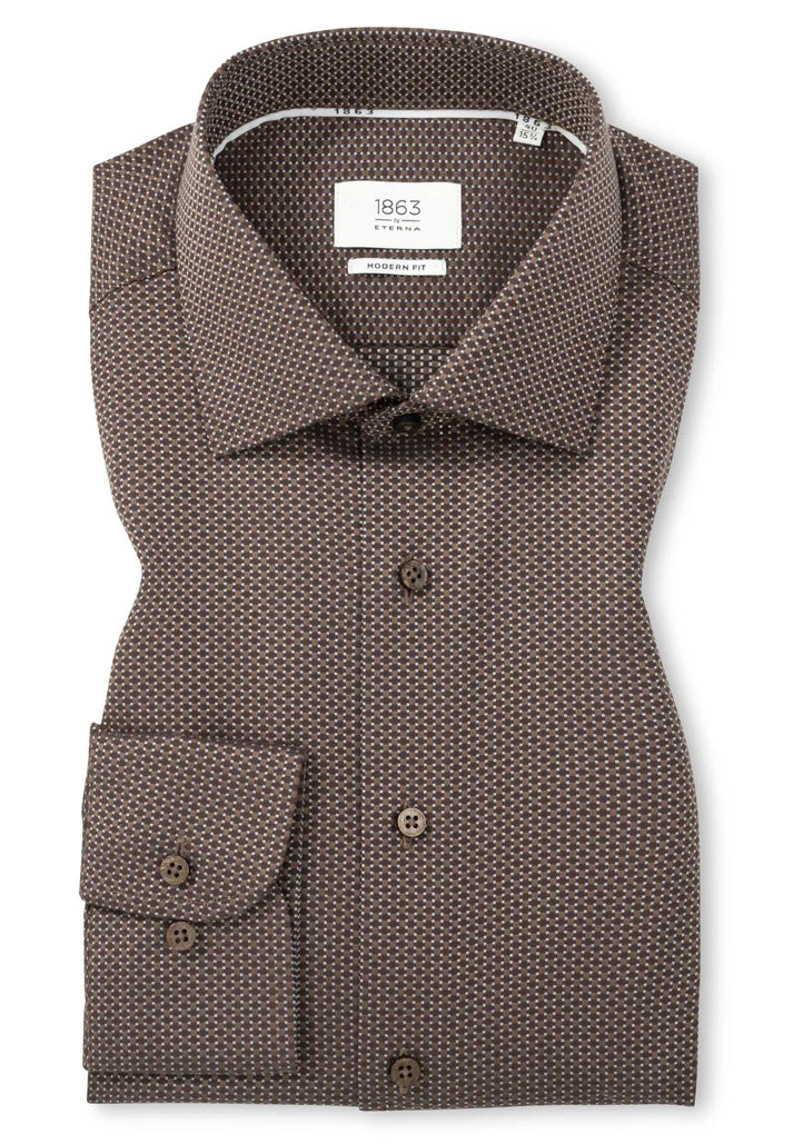 Structured Twill Modern Fit Dress Shirt